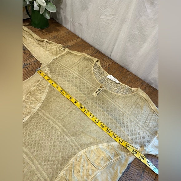 💛 ELISA CAVALETTI XL Yellow Textured Knit Top - Picture 11 of 12